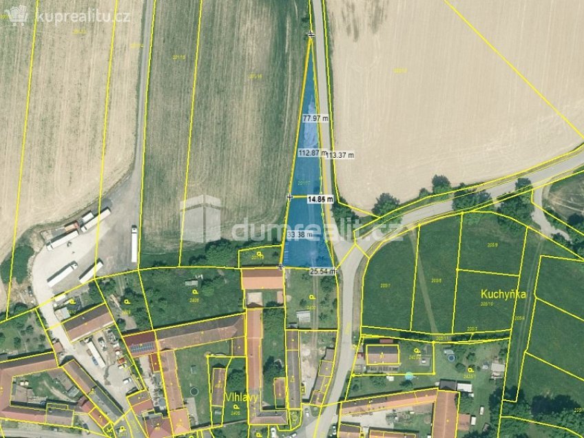 Prodej  stavebního pozemku 1318 m^2 Sedlec, Sedlec 