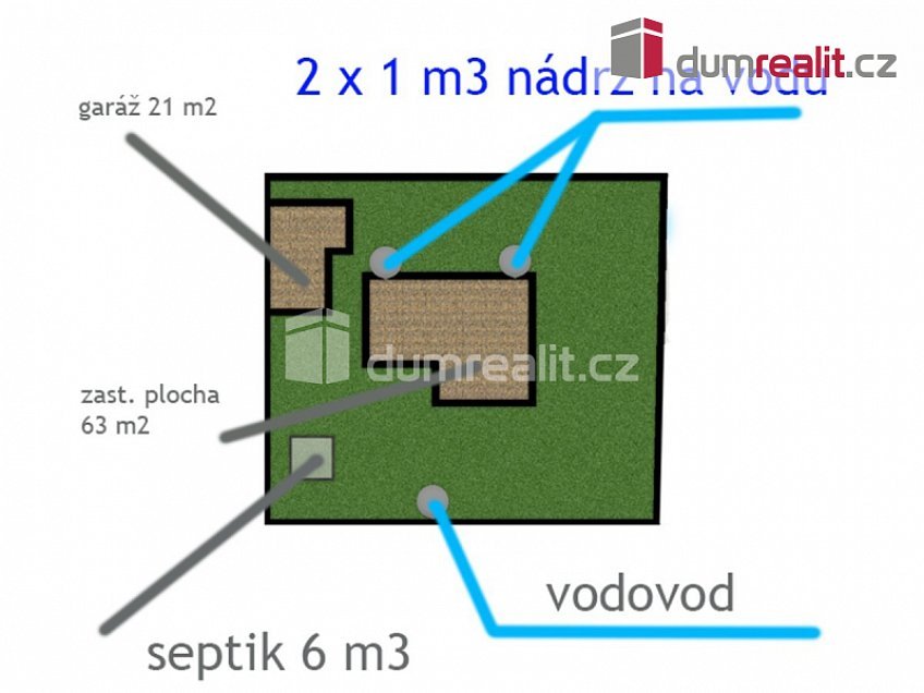 Prodej  rodinného domu 100 m^2 Chatařská, Hradištko 