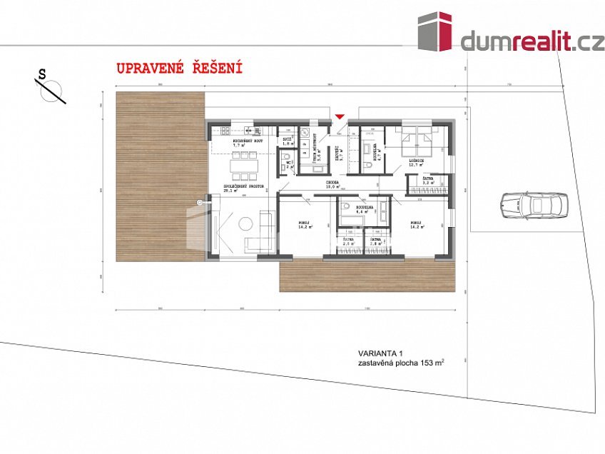 Prodej  rodinného domu 121 m^2 Tuhaň, Tuhaň 