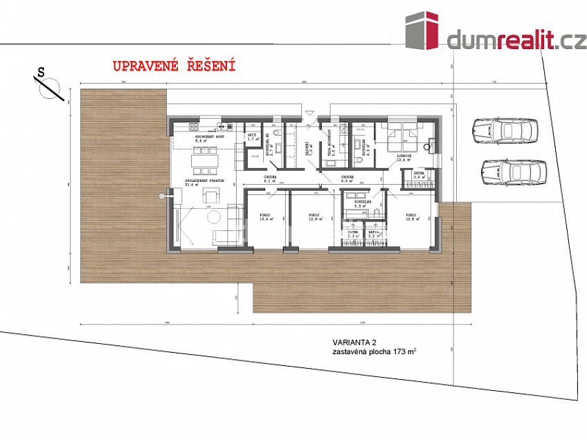 Prodej  rodinného domu 121 m^2 Tuhaň, Tuhaň 