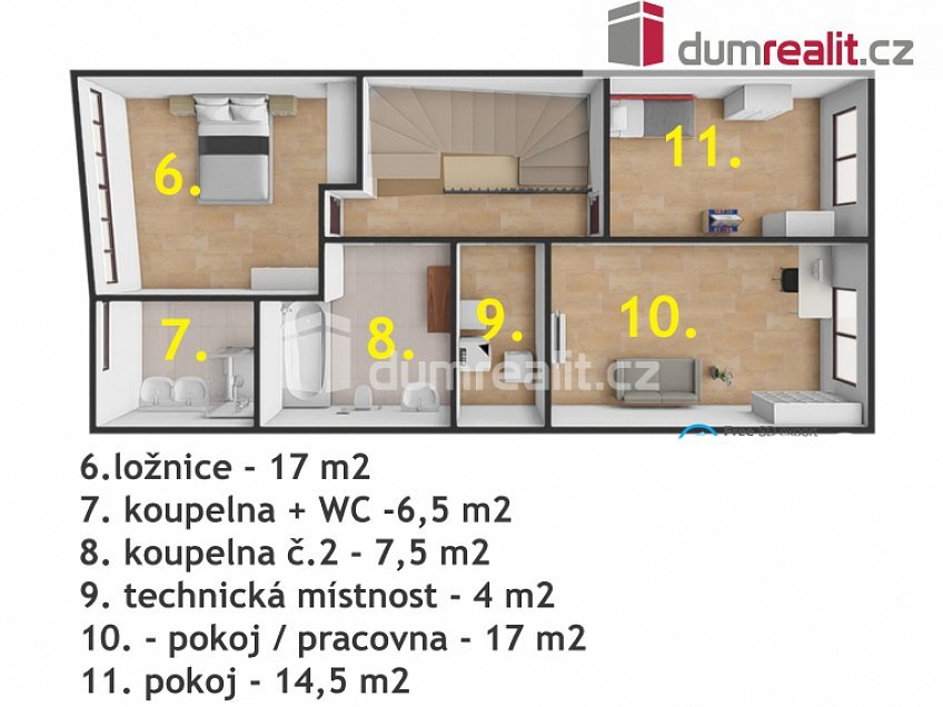 Pronájem  rodinného domu 127 m^2 Vilémovská, Praha-Dolní Počernice 