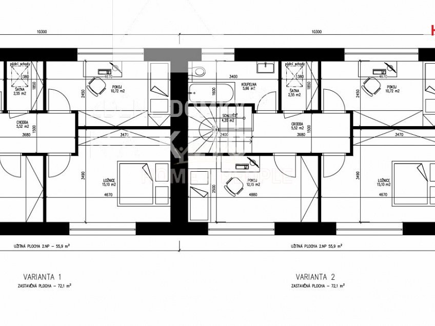 Prodej  projektu  domu na klíč 120 m^2 Losy, Uherský Brod 