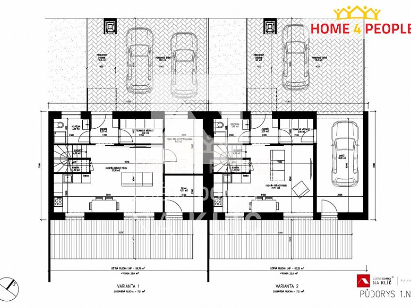 Prodej  projektu  domu na klíč 120 m^2 Losy, Uherský Brod 