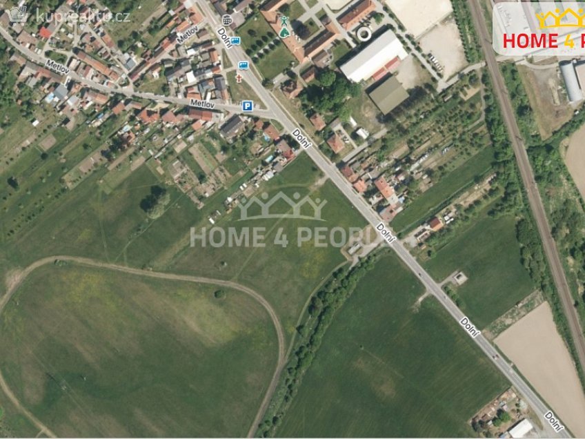 Prodej  stavebního pozemku 378 m^2 Dolní, Tlumačov 