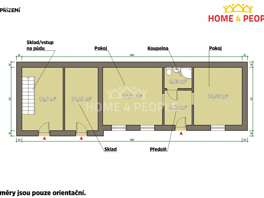 Prodej  rodinného domu 132 m^2 Zemědělská, Trubín 