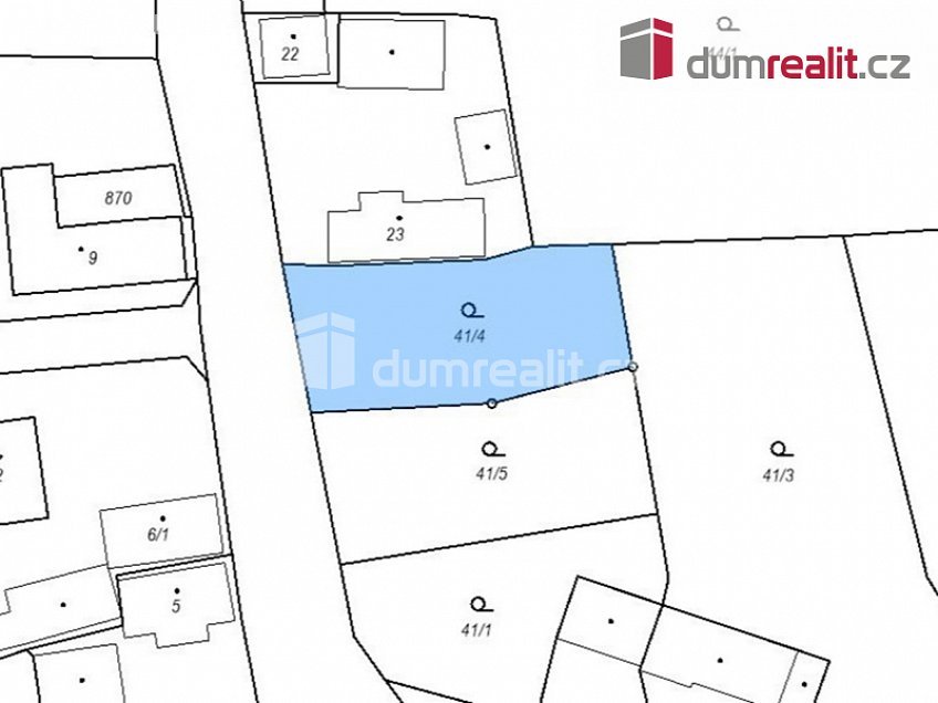 Prodej  stavebního pozemku 648 m^2 Horšice, Horšice 