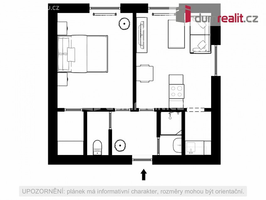 Pronájem bytu 2+kk 38 m^2 náměstí T. G. Masaryka, Břeclav 