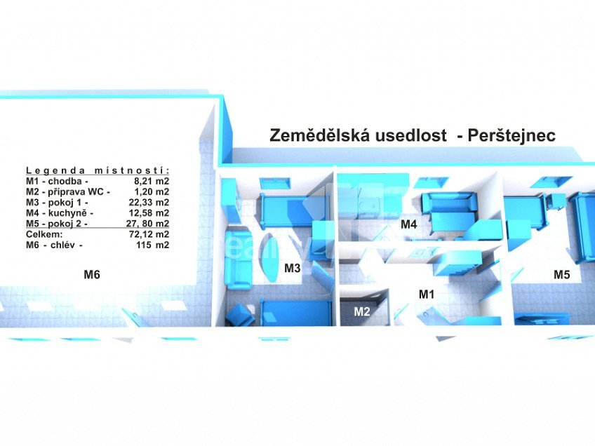 Prodej  rodinného domu 72 m^2 Kutná Hora, Kutná Hora 