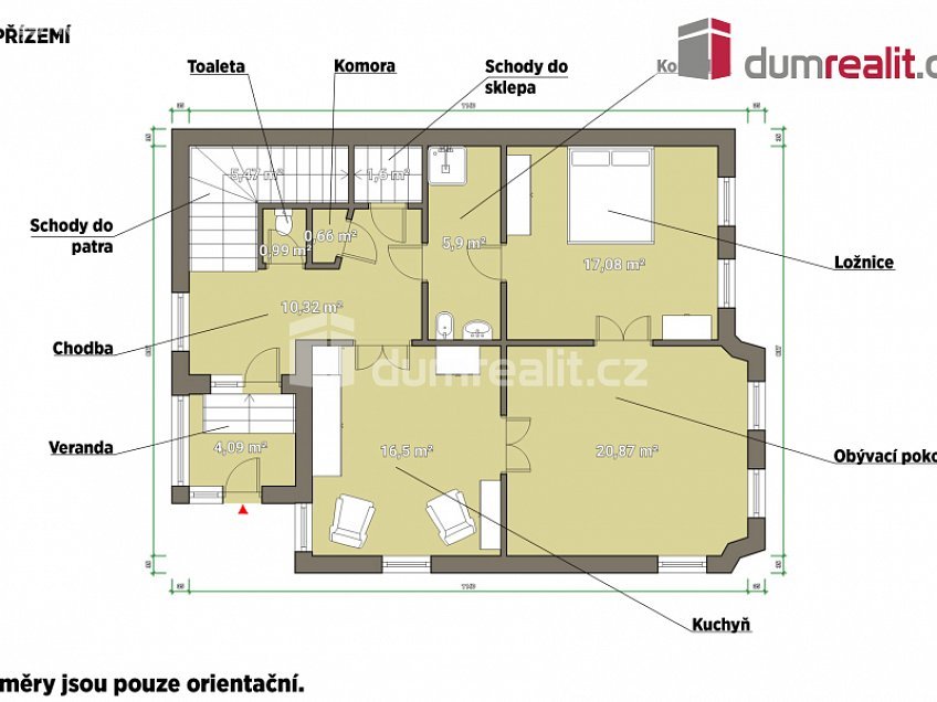 Prodej  rodinného domu 220 m^2 Mládí, Praha 13 