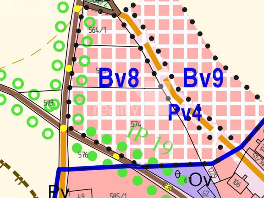 Prodej  stavebního pozemku 3683 m^2 Ovesná Lhota, Ovesná Lhota 