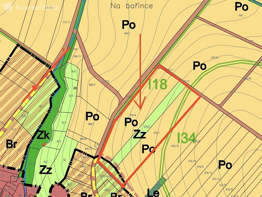 Prodej  stavebního pozemku 20723 m^2 Mikulovice, Mikulovice 