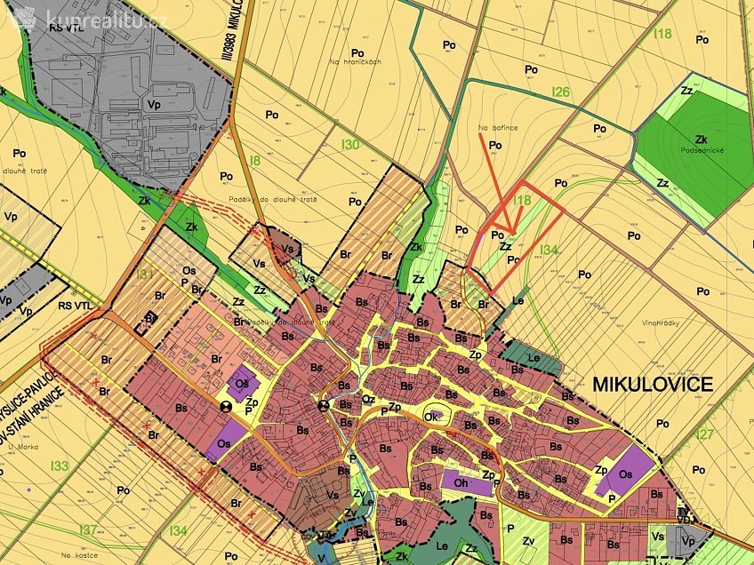 Prodej  stavebního pozemku 20723 m^2 Mikulovice, Mikulovice 