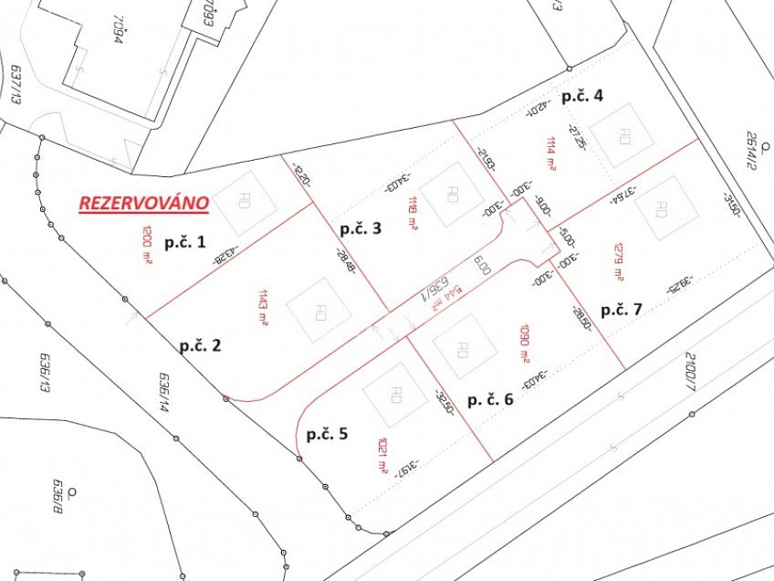 Prodej  stavebního pozemku 7310 m^2 Robinson, Písek 