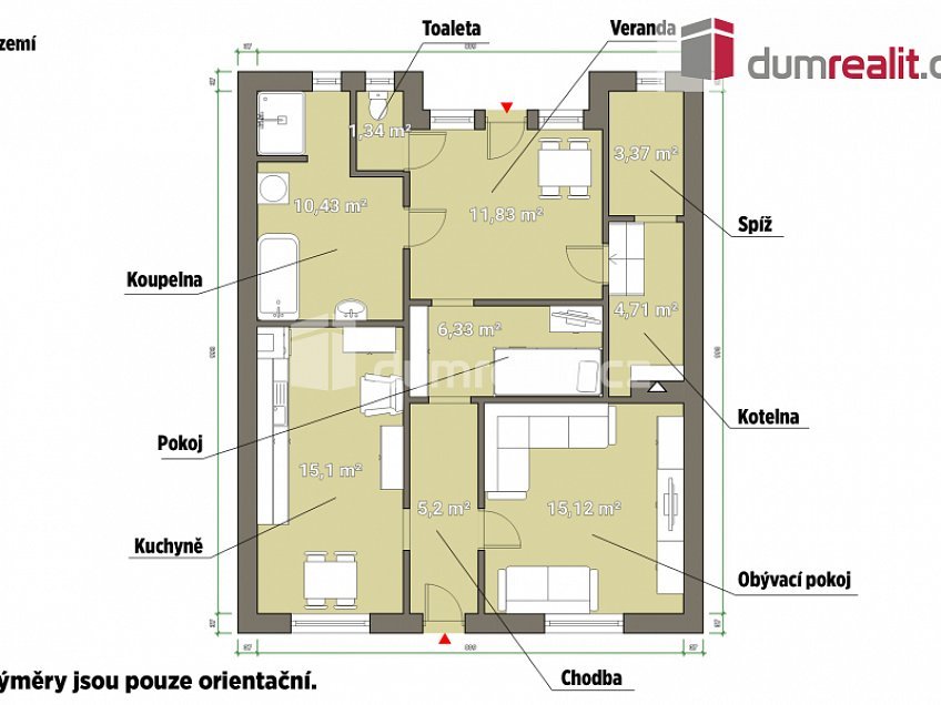 Prodej  rodinného domu 287 m^2 Komenského, Lenešice 