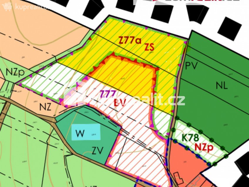 Prodej  stavebního pozemku 12850 m^2 Uhlířská Lhota, Uhlířská Lhota 