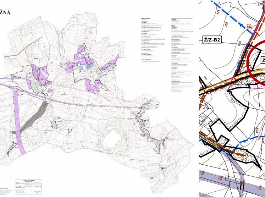 Prodej  stavebního pozemku 600 m^2 Stružná, Stružná 