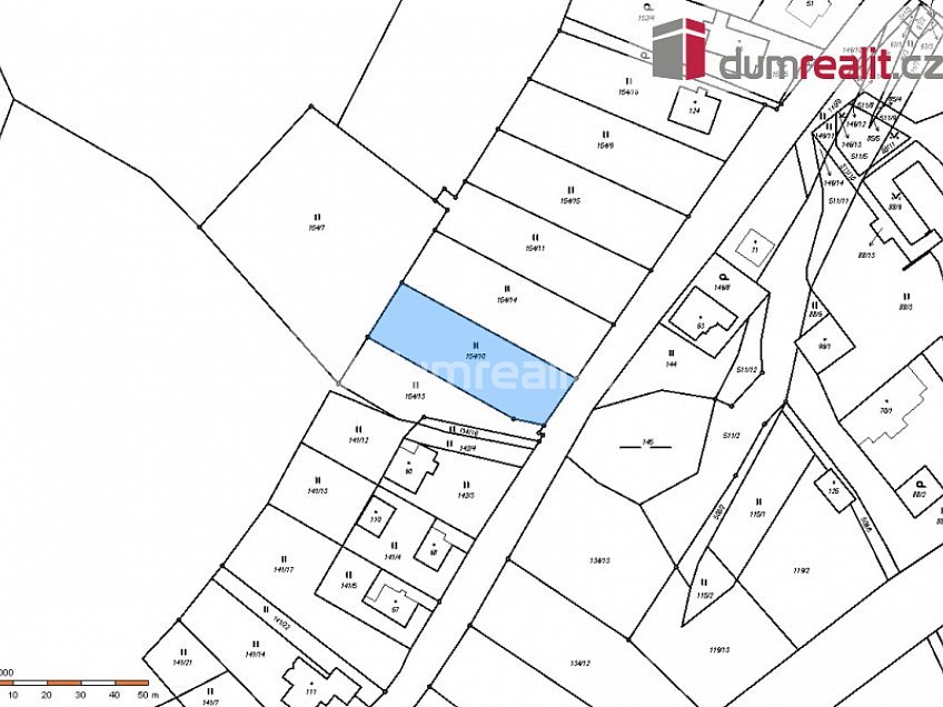 Prodej  stavebního pozemku 1115 m^2 Zádub-Závišín, Zádub-Závišín 