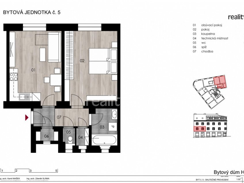 Prodej bytu 2+kk 55 m^2 Hanusova, Praha 4 