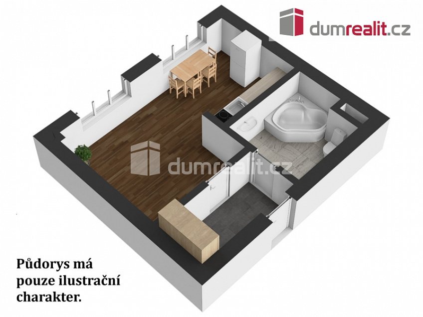 Prodej bytu 1+kk 28 m^2 sídl. Na Pražské, Suchdol nad Lužnicí 