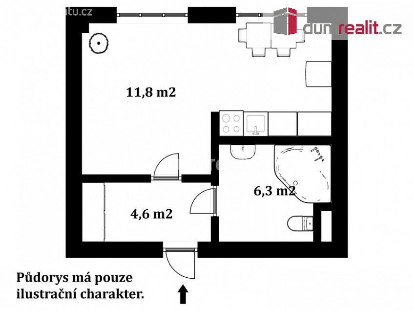 Prodej bytu 1+kk 28 m^2 sídl. Na Pražské, Suchdol nad Lužnicí 