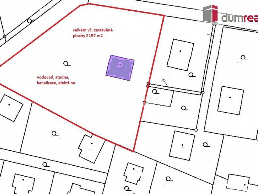 Prodej  stavebního pozemku 2194 m^2 K Poštolce, Louňovice 