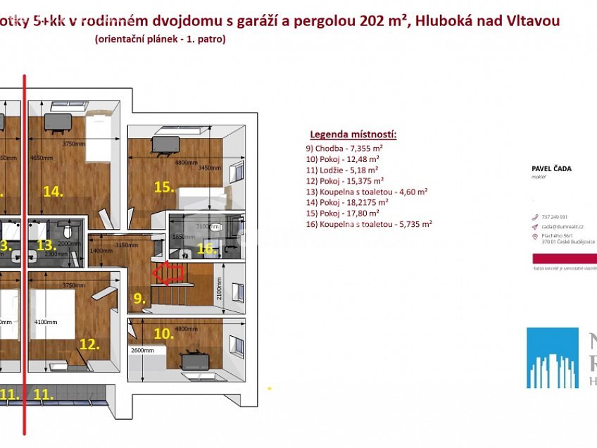 Prodej  domu na klíč 381 m^2 Munická, Hluboká nad Vltavou 