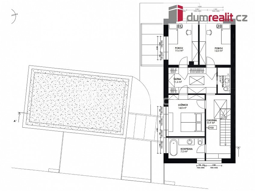 Prodej  projektu  domu na klíč 130 m^2 Veselá, Veselá 