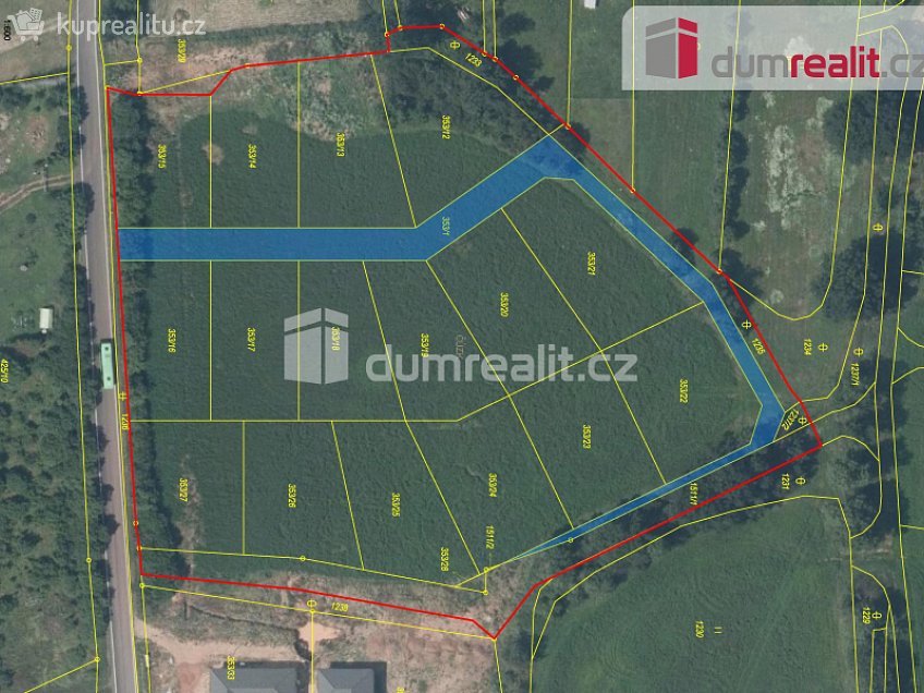 Prodej  stavebního pozemku 825 m^2 Nezabylice, Nezabylice 