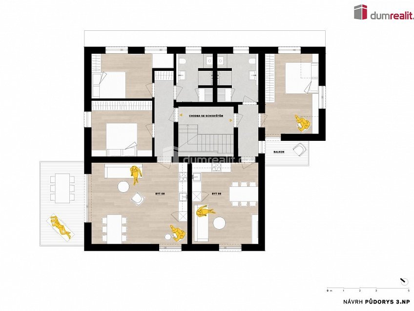 Prodej bytu 2+kk 49 m^2 Merklín, Merklín 