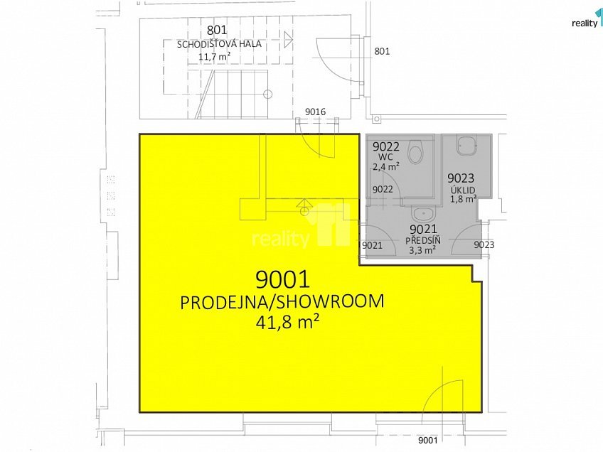 Pronájem  obchodních prostor 42 m^2 Chebská, Karlovy Vary 