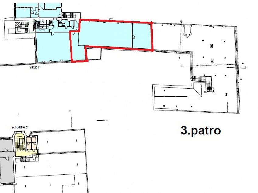 Pronájem  kanceláře 120 m^2 Zubatého, Praha 5 