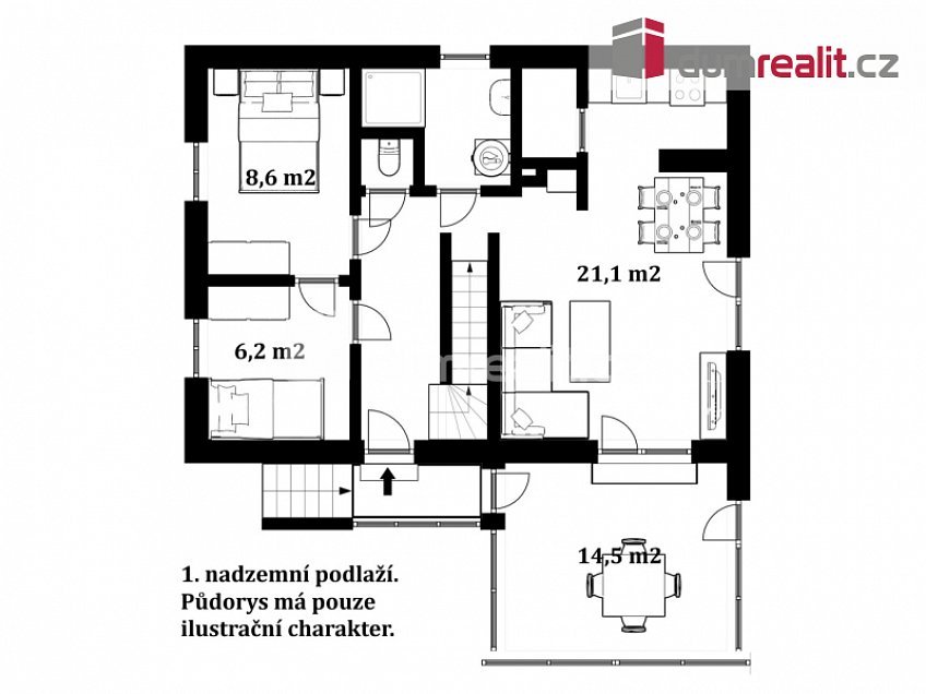 Prodej  rodinného domu 84 m^2 Frymburk, Frymburk 