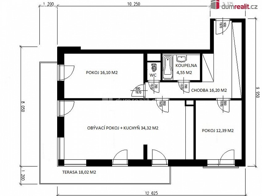 Prodej bytu 3+kk 109 m^2 Na Honech I, Zlín 