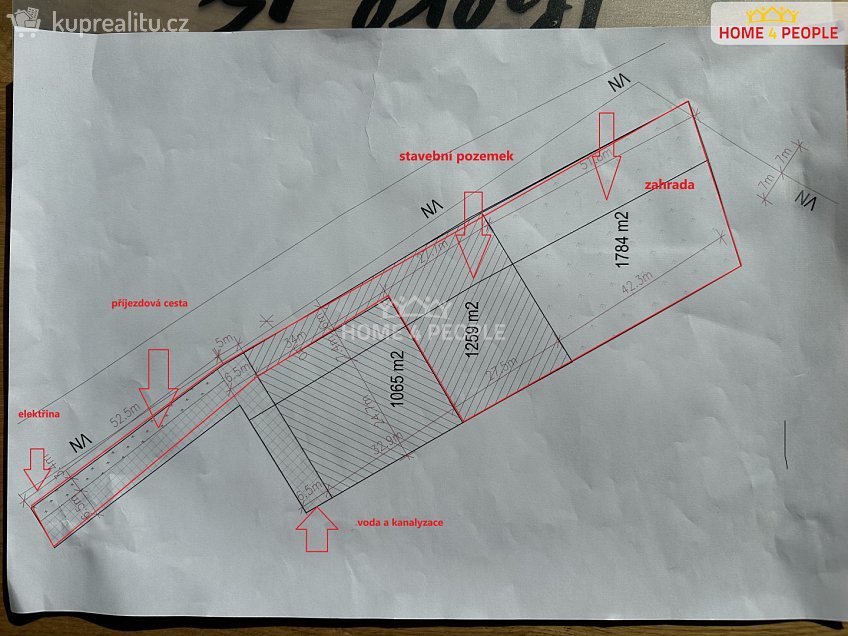 Prodej  stavebního pozemku 3043 m^2 Černokostelecká, Černé Voděrady 