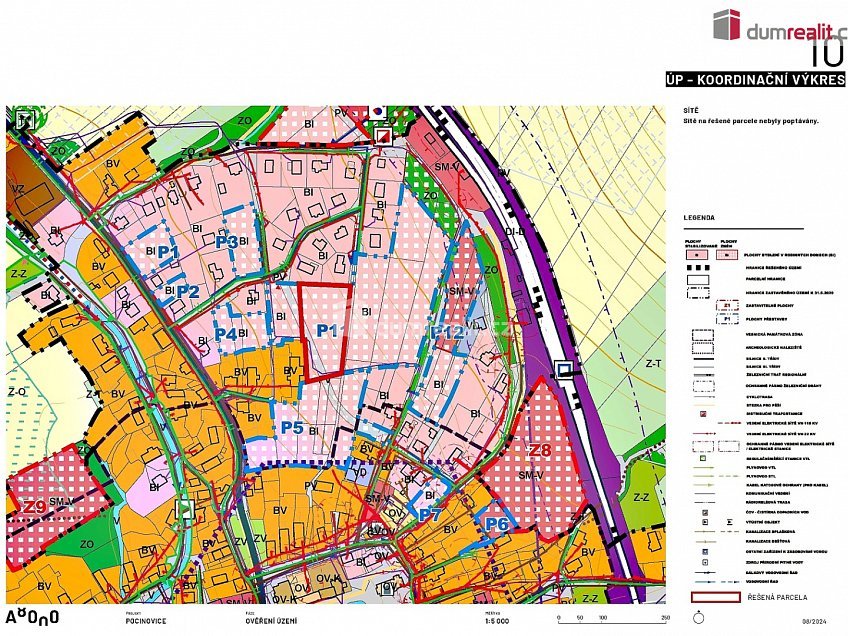 Prodej  stavebního pozemku 4102 m^2 Pocinovice, Pocinovice 