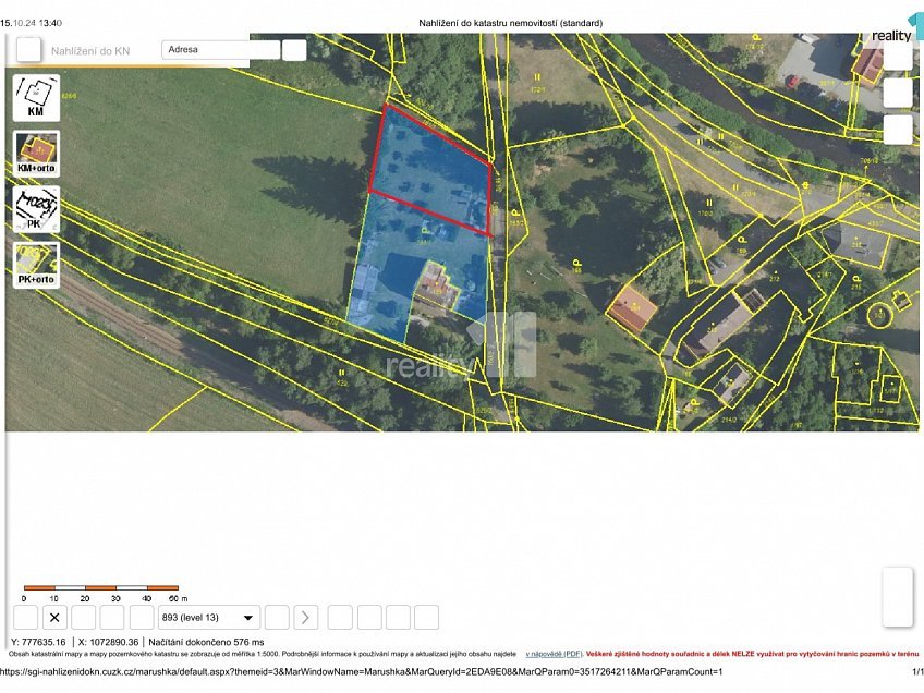 Prodej  stavebního pozemku 1000 m^2 Čenkov, Čenkov 