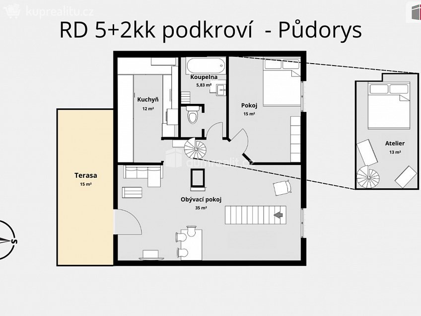 Prodej  rodinného domu 289 m^2 J. Buděšínského, České Budějovice 