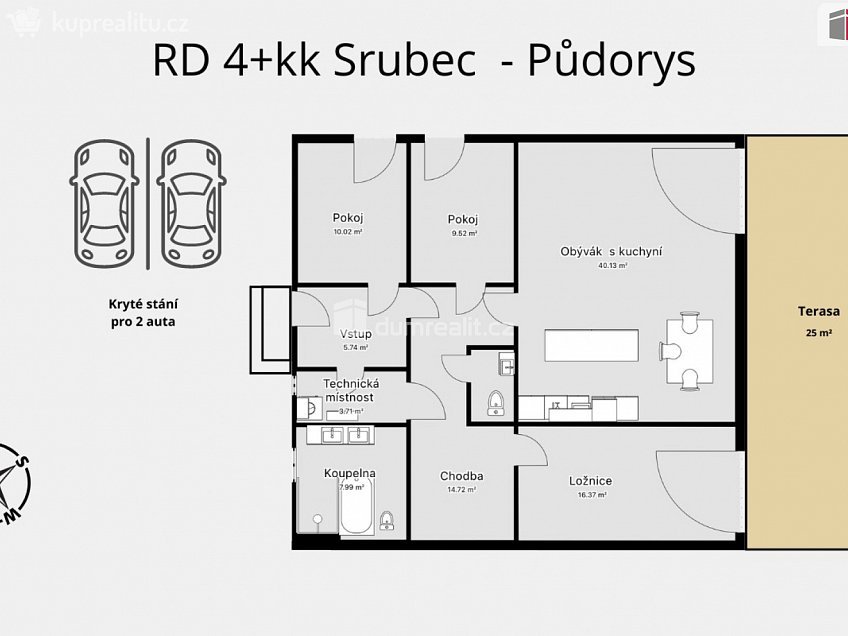 Prodej  rodinného domu 110 m^2 Ledenická, Srubec 