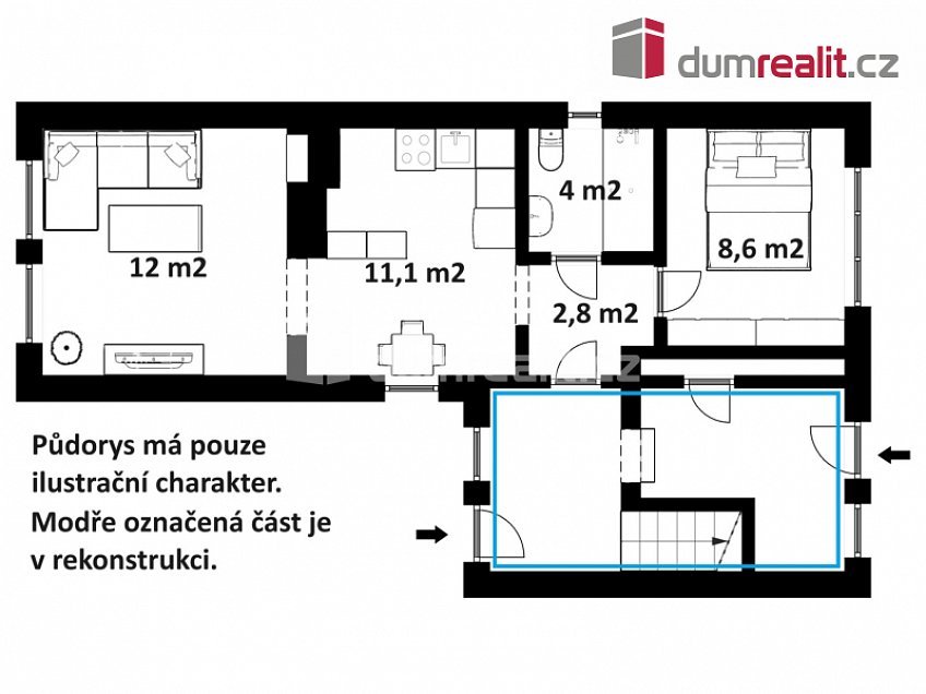 Prodej  rodinného domu 38 m^2 Netřebice, Netřebice 