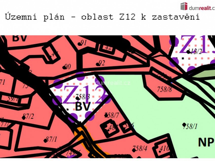 Prodej  stavebního pozemku 1727 m^2 Kyselka, Kyselka 