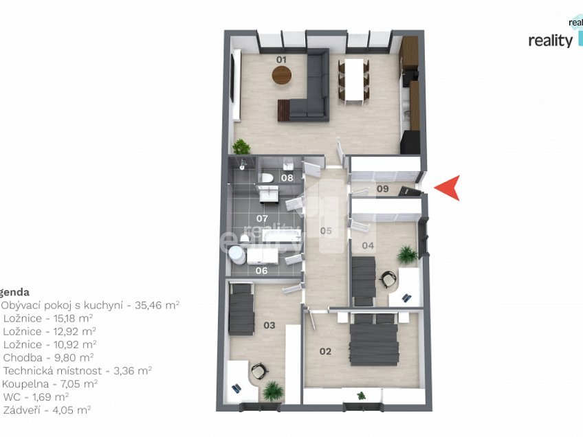 Prodej  rodinného domu 105 m^2 Polerady, Polerady 