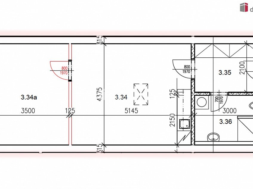 Pronájem bytu 2+kk 50 m^2 Osvobození, Slavičín 