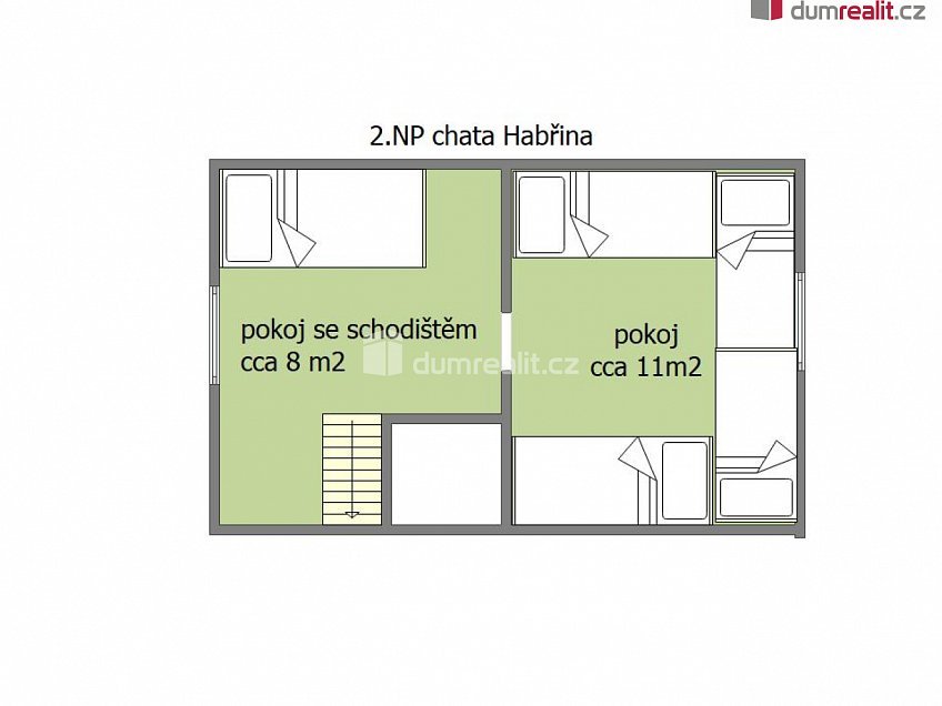 Prodej  chaty 57 m^2 Habřinská stráň, Úštěk 