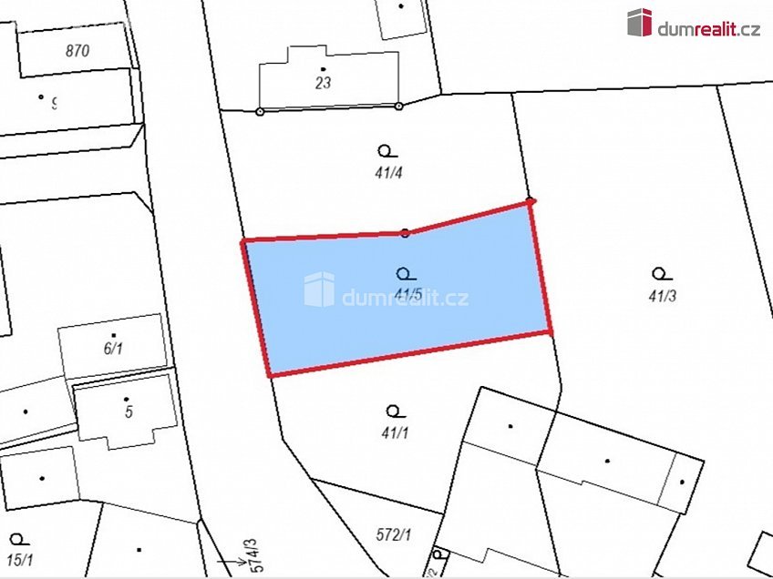 Prodej  stavebního pozemku 648 m^2 Horšice, Horšice 