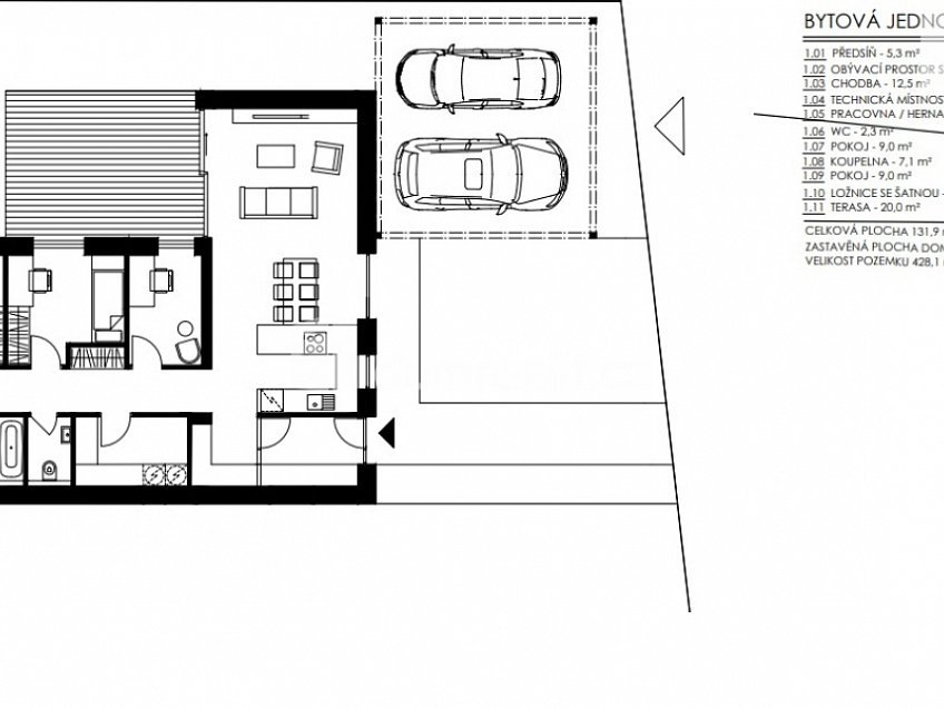 Prodej  rodinného domu 132 m^2 Tuhaň, Tuhaň 