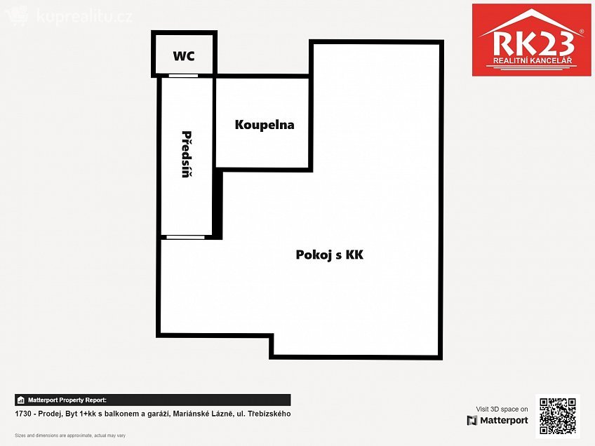 Prodej bytu 1+kk 40 m^2 Třebízského 210, Mariánské Lázně 