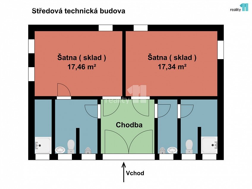 Prodej  skladu 509 m^2 Bystřice pod Hostýnem, Bystřice pod Hostýnem 