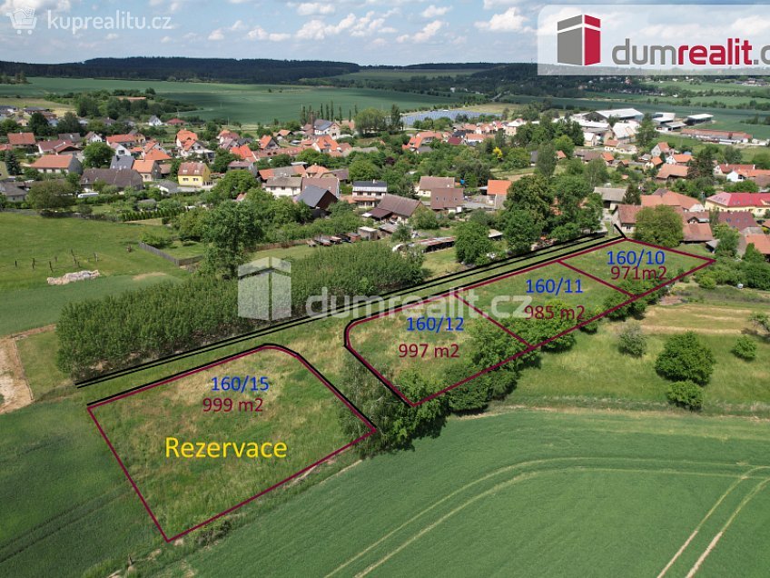 Prodej  stavebního pozemku 971 m^2 Ruda, Ruda 