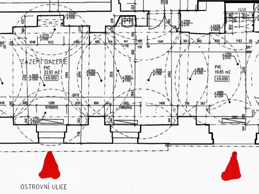 Pronájem  obchodních prostor 94 m^2 Voršilská, Praha 1 