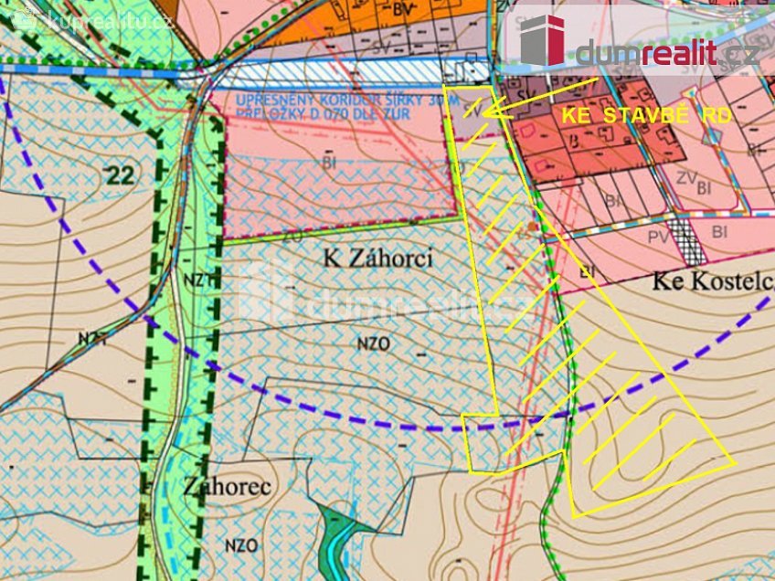 Prodej  pozemku 55995 m^2 Ke Kostelci, Sulice 